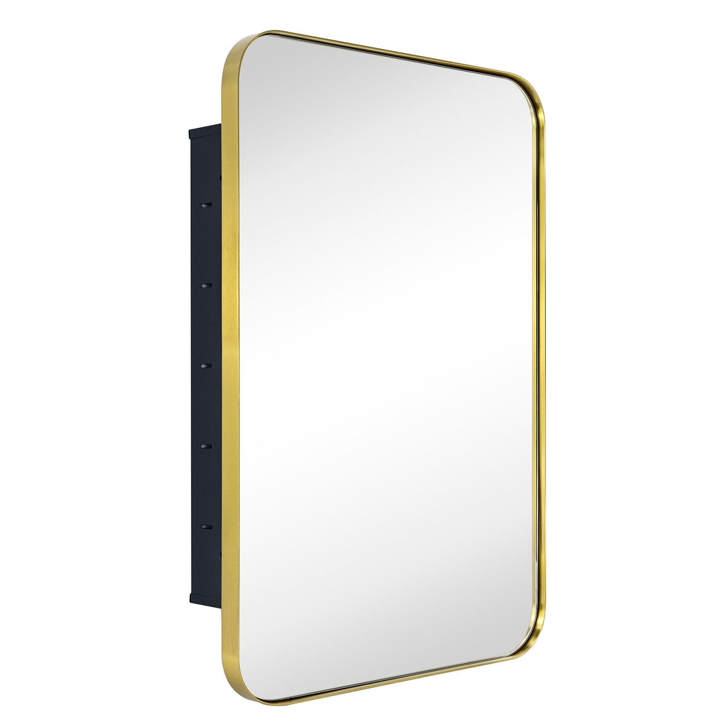 Armoire à pharmacie encastrée TEHOME WH avec miroir et étagères réglables