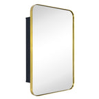 Armoire à pharmacie encastrée TEHOME WH avec miroir et étagères réglables