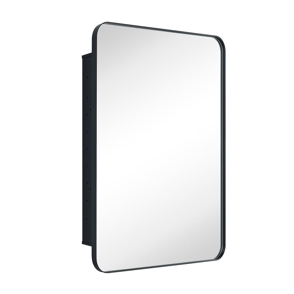 Armoire à pharmacie encastrée TEHOME WH avec miroir et étagères réglables