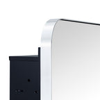 Armoire à pharmacie encastrée TEHOME WH avec miroir et étagères réglables