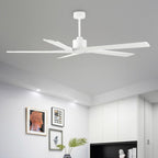 Ventilateur de plafond d'intérieur WINGBO 54 pouces avec moteur à courant continu sans éclairage - N/A