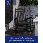 Chaise à bascule d'extérieur toutes saisons WINSOON, lot de 2