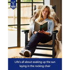 Chaise à bascule d'extérieur toutes saisons WINSOON, lot de 2