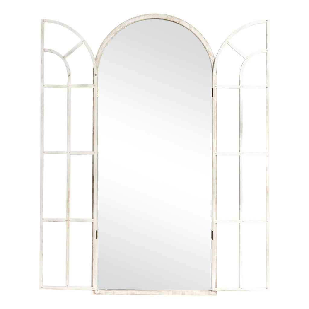 Miroir de fenêtre en bois arqué 71'' L x 31'' l
