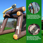 Jeu de lancer de hache gonflable XJUMP avec souffleur d'air et haches en mousse, qualité commerciale, léger, jeu d'extérieur