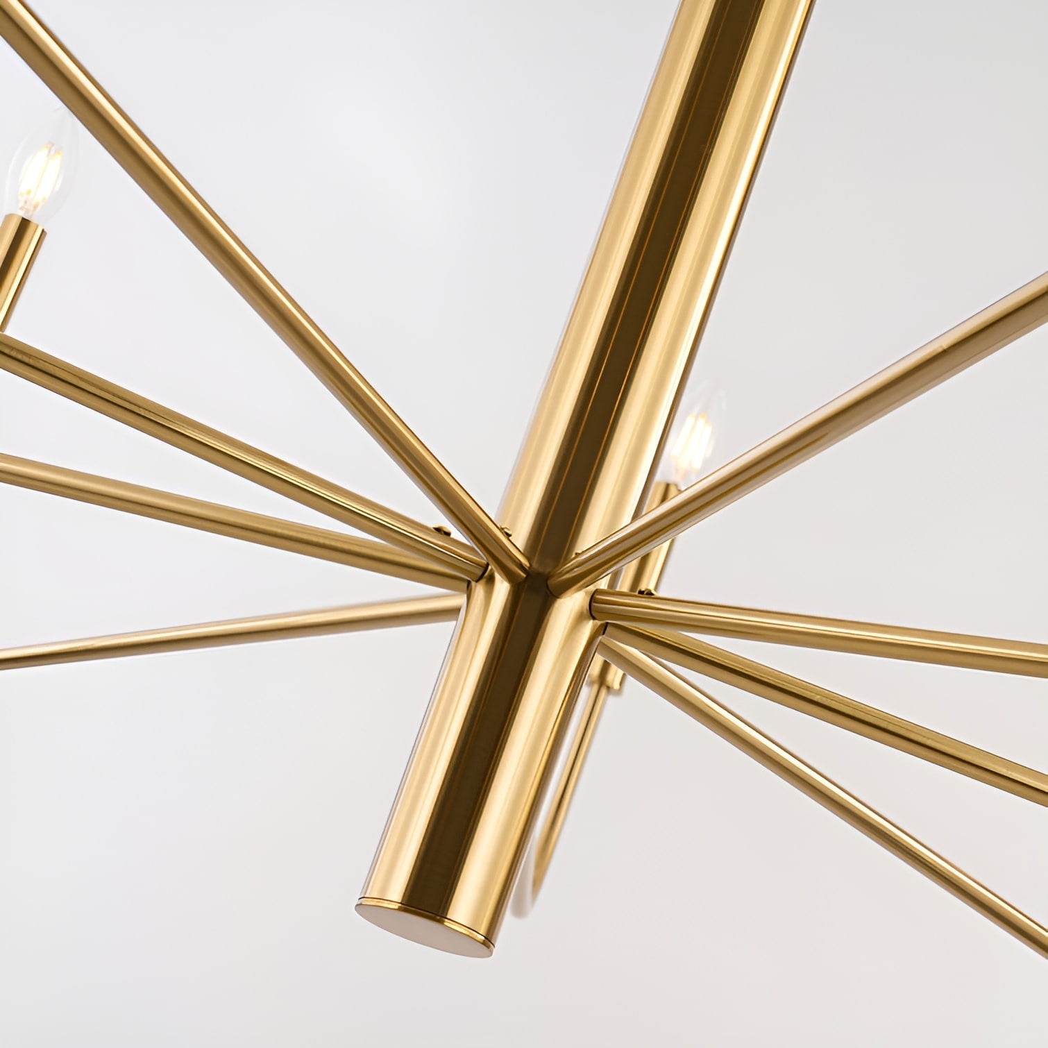 Lustre chandelier minimaliste à 15 lumières, 2 niveaux, design ancien - 48